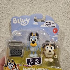 Bluey School Friends Action Figures - Blue, White, Brown